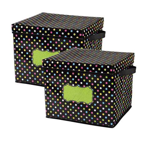 chalkboard lided metal box|Chalkboard Brights Storage Box with Lid, Pack of 2 .